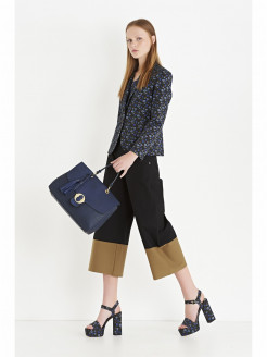 Cropped Pants in Two Color Poplin