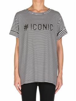 Striped Lettering T-Shirt