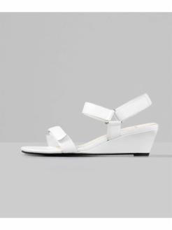NELLIE White Goat Leather Sandals
