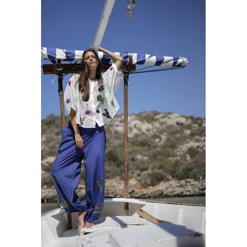 Blusa Sabrina Bordado Cactus CA30