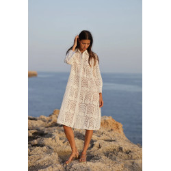 Vestido camisero Miami bordado