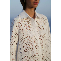 Vestido camisero Miami bordado